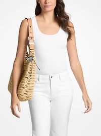 Nolita Large Crocheted Hobo Shoulder Bag