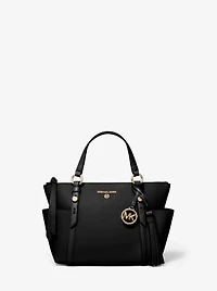 Sullivan Small Saffiano Leather Top-Zip Tote Bag