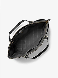 Sullivan Large Saffiano Leather Top-Zip Tote Bag