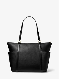 Sullivan Large Saffiano Leather Top-Zip Tote Bag