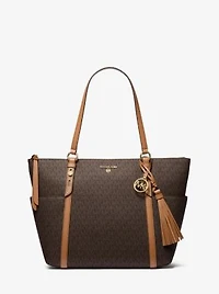 Sullivan Large Logo Top-Zip Tote Bag