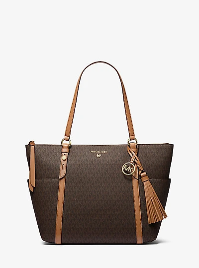 Sullivan Large Logo Top-Zip Tote Bag