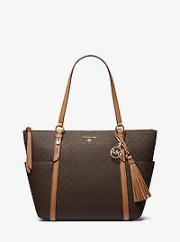 Sullivan Large Logo Top-Zip Tote Bag