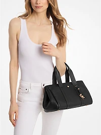 Romee Small Pebbled Leather Satchel