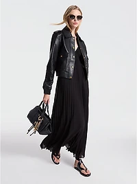 Romee Small Pebbled Leather Satchel