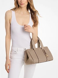 Romee Small Pebbled Leather Satchel