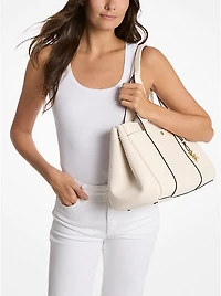 Romee Large Pebbled Leather Tote Bag