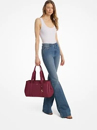 Romee Large Pebbled Leather Tote Bag