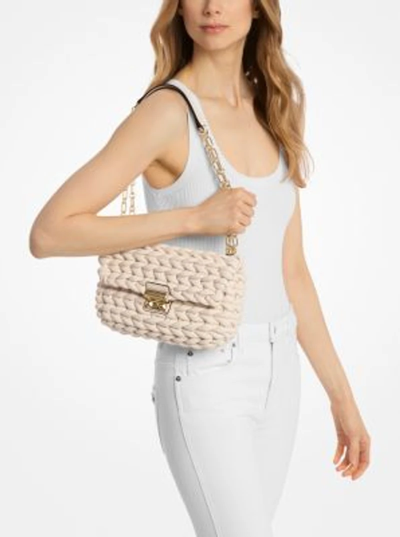 Tribeca Large Hand-Braided Shoulder Bag