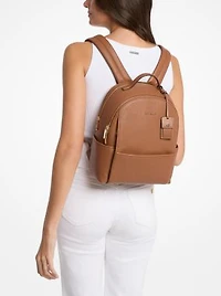 Sable Medium Pebbled Leather Backpack