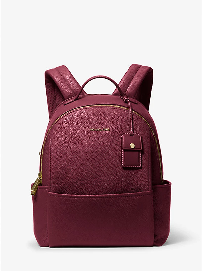 Sable Medium Pebbled Leather Backpack