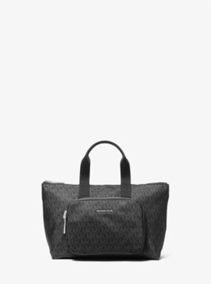 Tanner Small Printed Signature Logo Reversible Packable Tote Bag