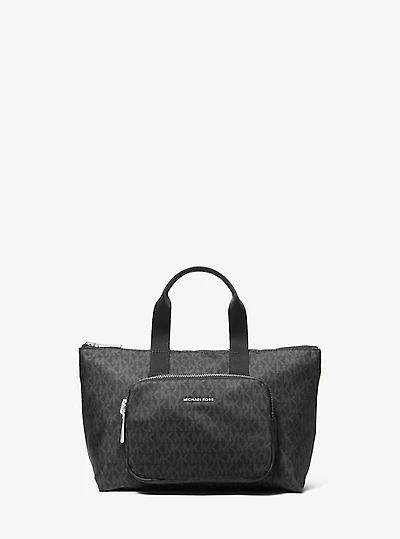 Tanner Small Printed Signature Logo Reversible Packable Tote Bag