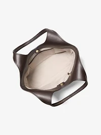 Henly Large Signature Logo and Textured Tote Bag