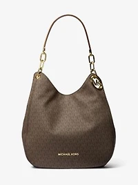Lillie Large Signature Logo Shoulder Bag