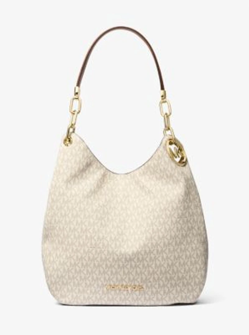 Lillie Large Signature Logo Shoulder Bag