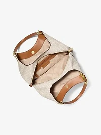 Lillie Large Signature Logo Shoulder Bag