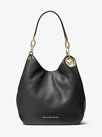 Lillie Large Pebbled Leather Shoulder Bag