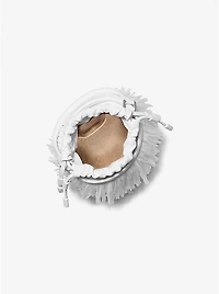 Ischia Mini Leather and Fringe Bucket Bag