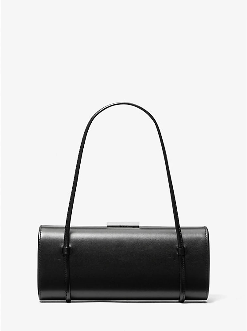 Natalie Leather Barrel Bag