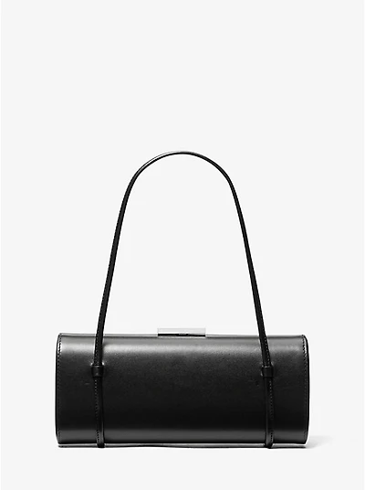 Natalie Leather Barrel Bag