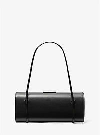 Natalie Leather Barrel Bag
