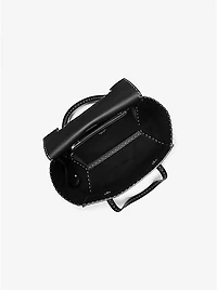 Sophia Hand-Stitched Pebbled Leather Satchel