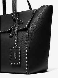 Sophia Hand-Stitched Pebbled Leather Satchel