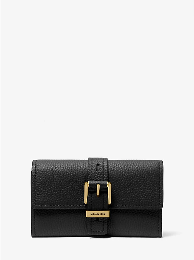 Nolita Medium Pebbled Leather Tri-Fold Wallet