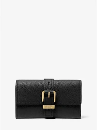 Nolita Medium Pebbled Leather Tri-Fold Wallet