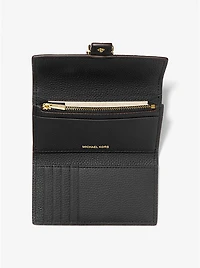 Nolita Medium Pebbled Leather Tri-Fold Wallet