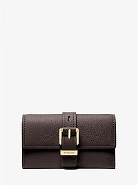 Nolita Medium Pebbled Leather Tri-Fold Wallet