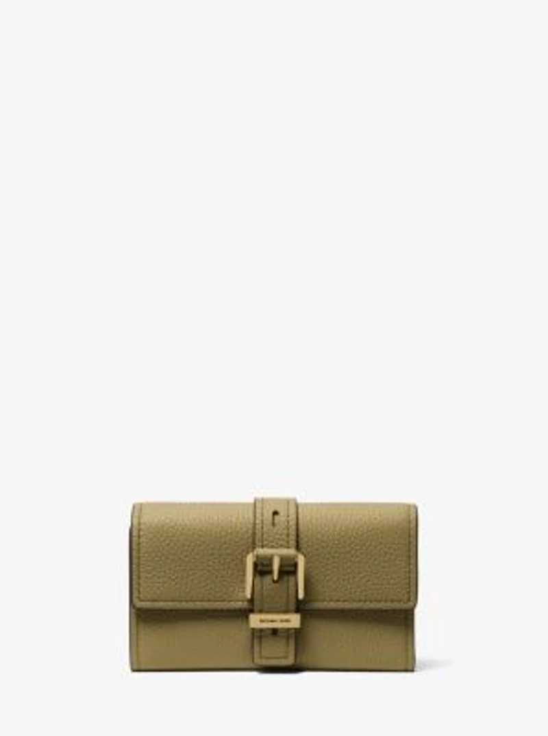 Nolita Medium Pebbled Leather Tri-Fold Wallet