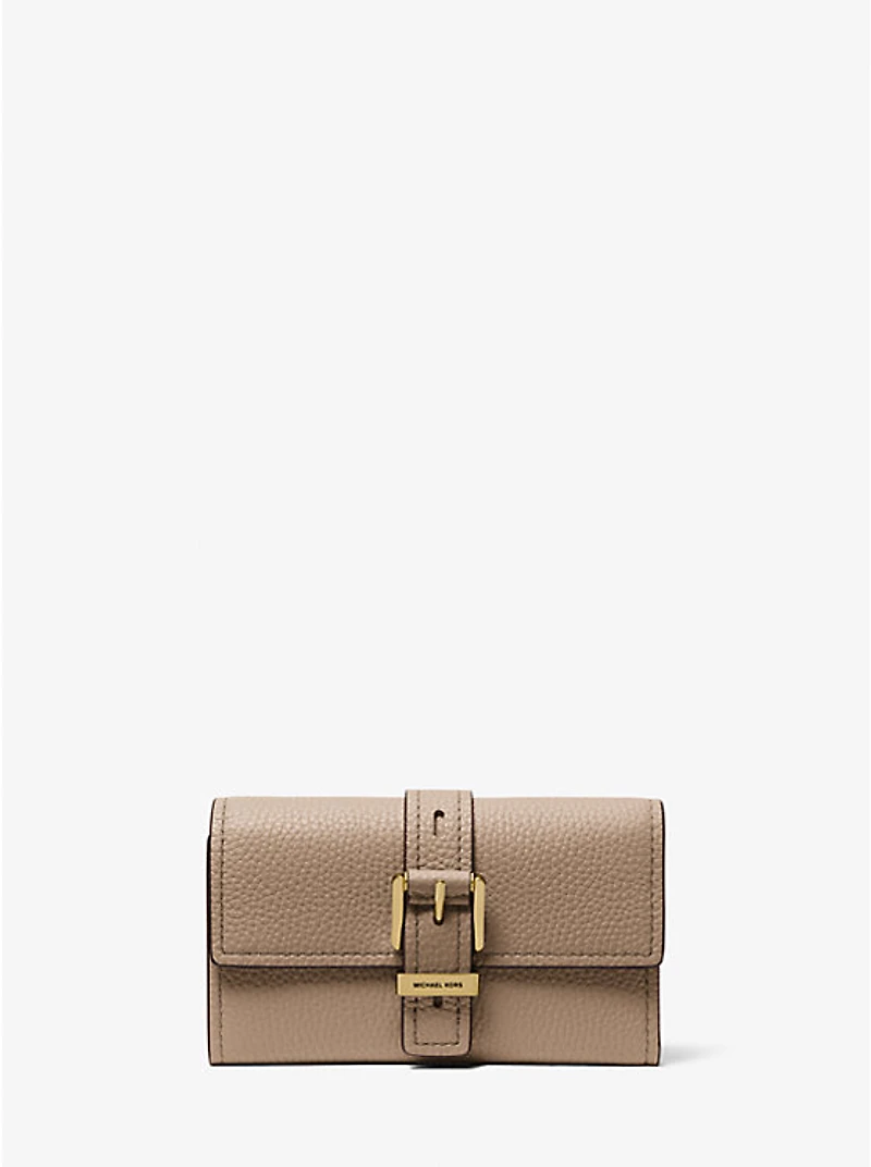 Nolita Medium Pebbled Leather Tri-Fold Wallet