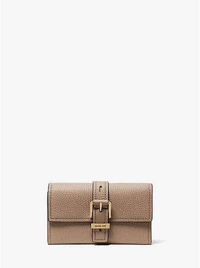 Nolita Medium Pebbled Leather Tri-Fold Wallet