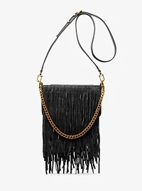 Bryant Small Fringed Suede Convertible Pochette