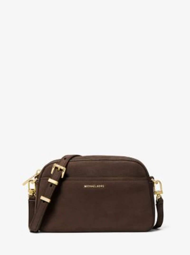 Jet Set Small Nubuck Camera Crossbody Bag