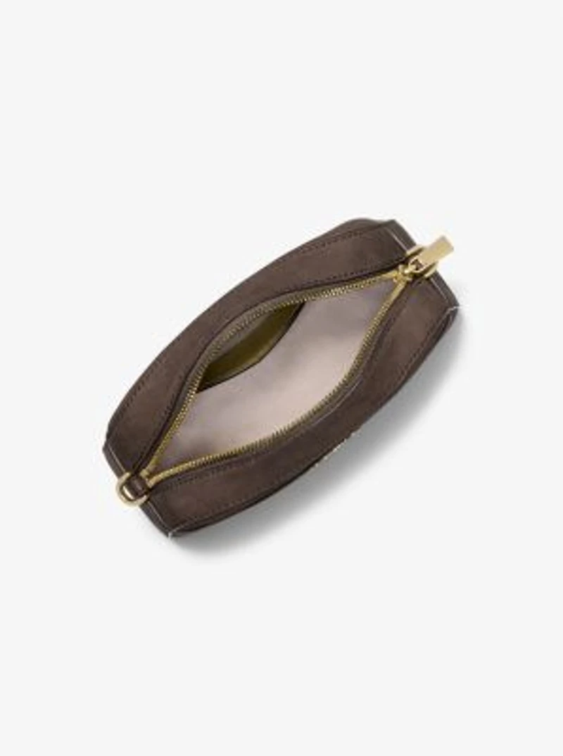 Jet Set Small Nubuck Camera Crossbody Bag