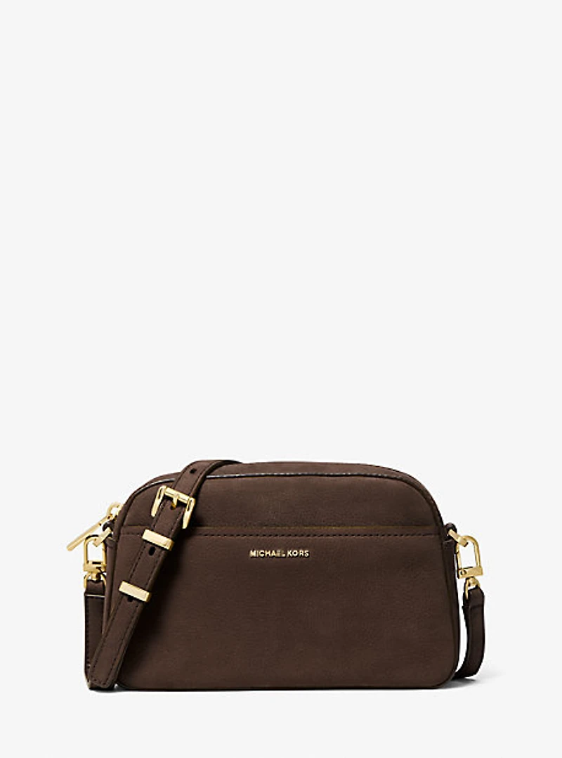 Jet Set Small Nubuck Camera Crossbody Bag