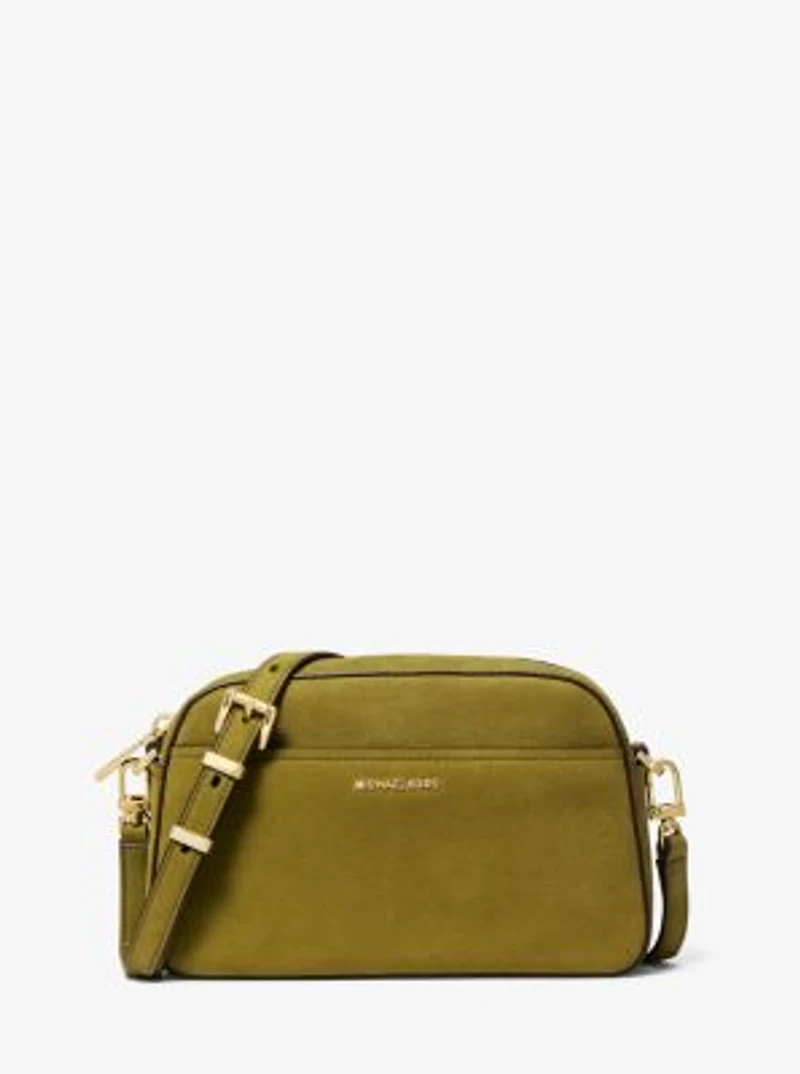 Jet Set Small Nubuck Camera Crossbody Bag