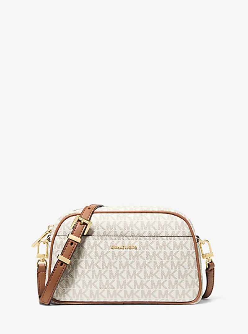 Jet Set Small Signature Logo Camera Crossbody Bag