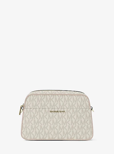 Jet Set Small Signature Logo Camera Crossbody Bag