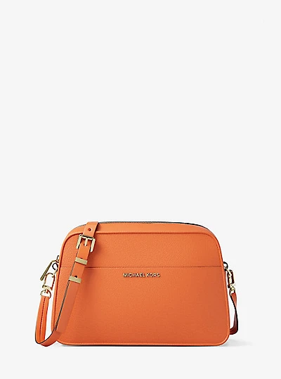 Jet Set Small Leather Camera Crossbody Bag