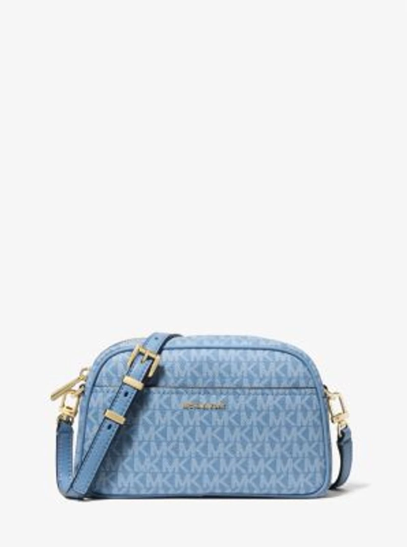 Jet Set Small Signature Logo Camera Crossbody Bag