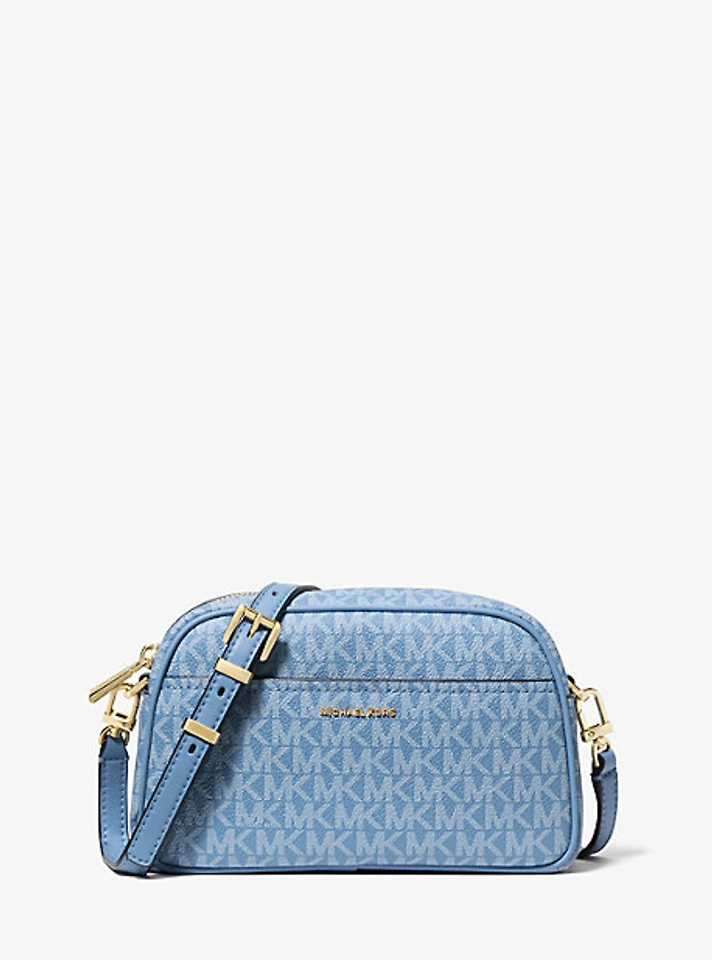 Jet Set Small Signature Logo Camera Crossbody Bag