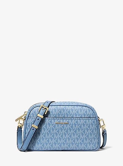 Jet Set Small Signature Logo Camera Crossbody Bag