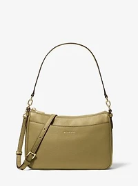 Jet Set Medium Pebbled Leather Convertible Crossbody Bag
