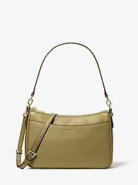 Jet Set Medium Pebbled Leather Convertible Crossbody Bag