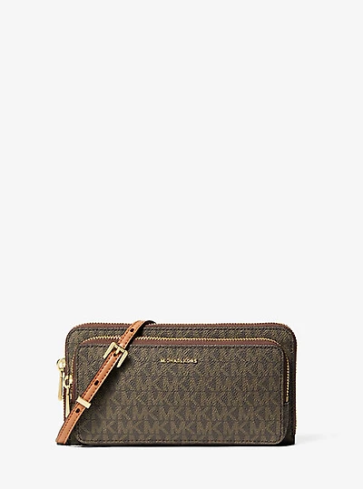 Jet Set Large Signature Logo Convertible Crossbody Bag