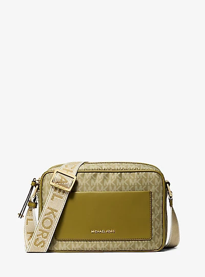 Jet Set Large Signature Logo Crossbody Bag